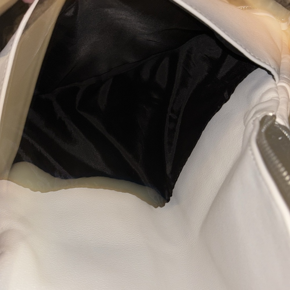 White faux leather backpack - Picture 4 of 5